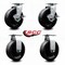 Service Caster Tool Box Caster Wheel Set 6'' Glass Filled Nylon Swivel Casters, 4PK TOOL-SCC-20S620-GFNB-TLB-2-R-2 - alternate 4